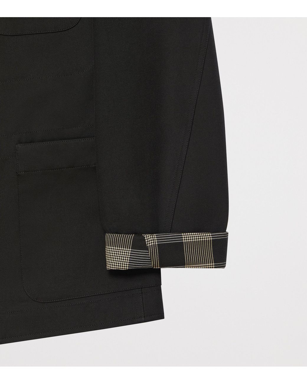 Givenchy Black Cotton Deconstructed Blazer for men