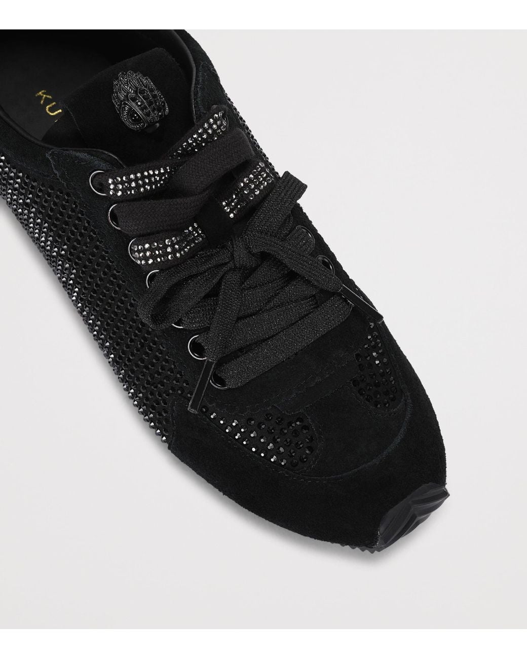 Kurt Geiger Black Embellished Islington Sneakers