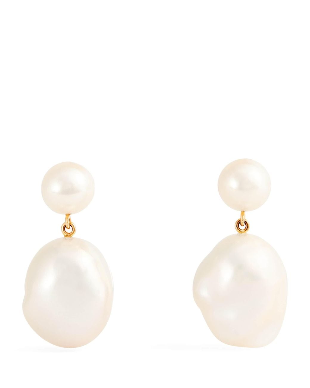 Sophie Bille Brahe Natural And Pearl Venus Blanc Earrings