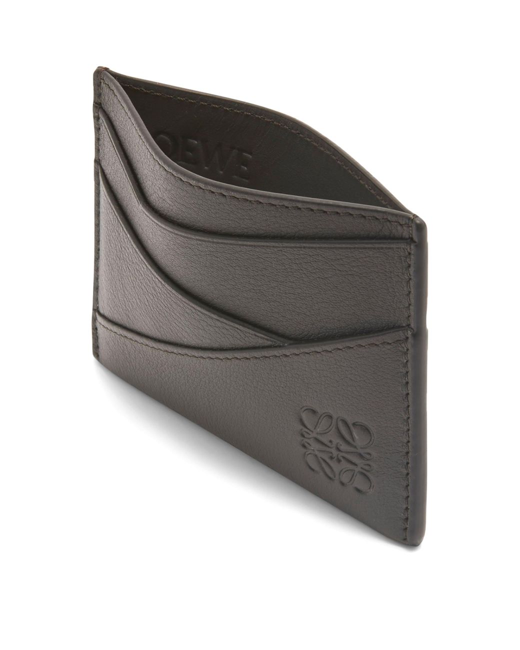 Loewe Black Leather Puzzle Card Holder for men