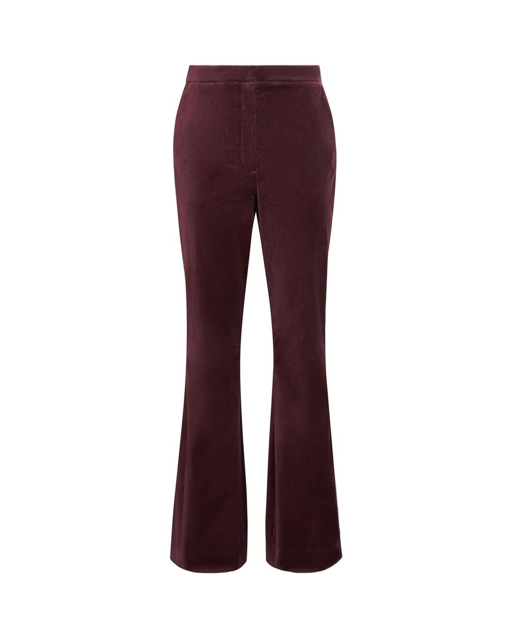 Veronica Beard Purple Velvet Flair Gracie Trousers