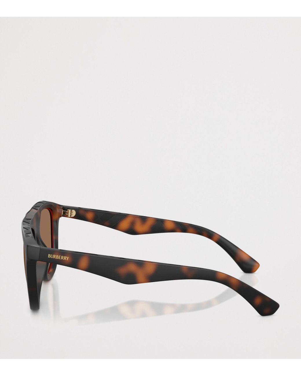 Burberry Brown Acetate Square Sunglasses for men