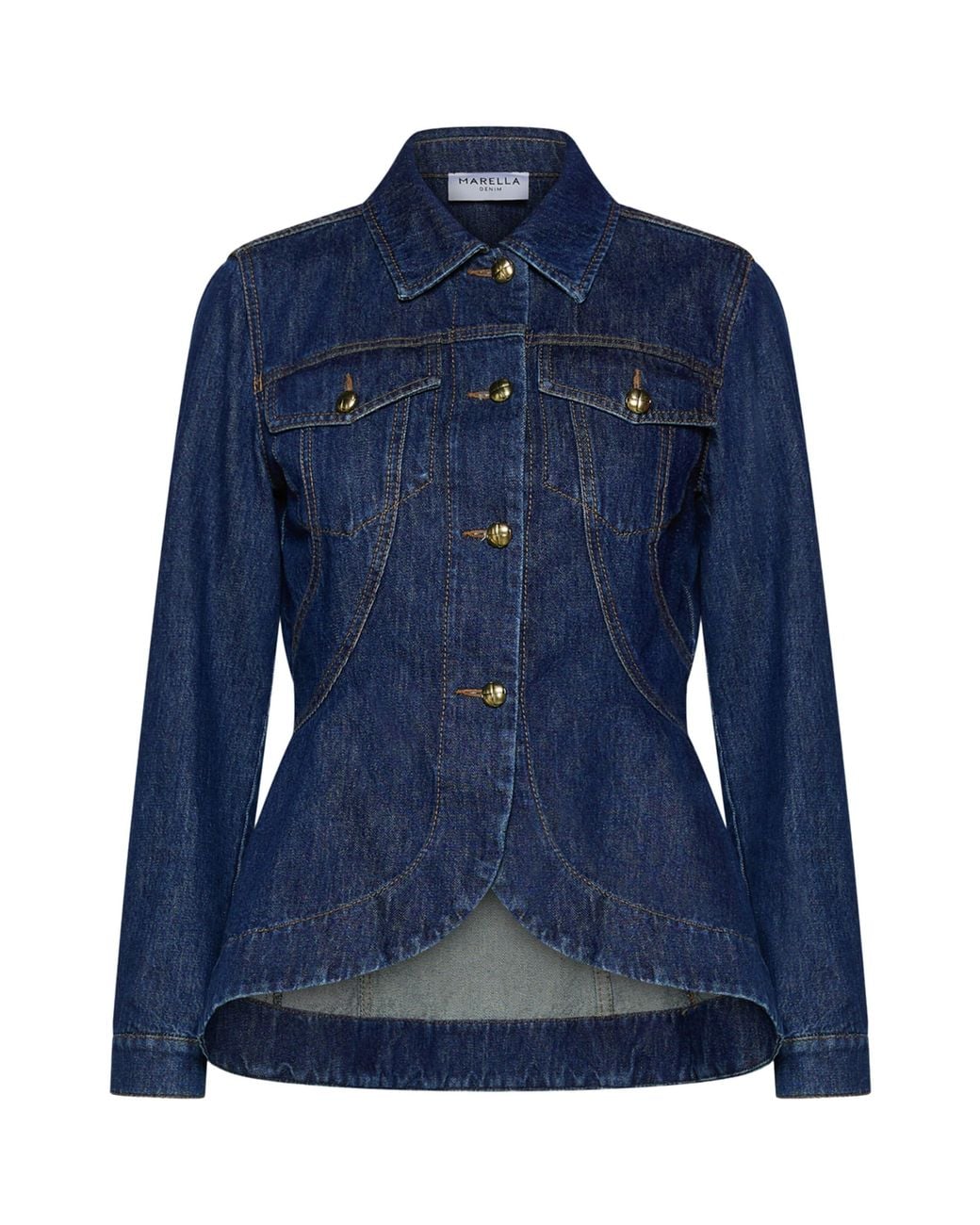 Marella Blue Hourglass Denim Jacket
