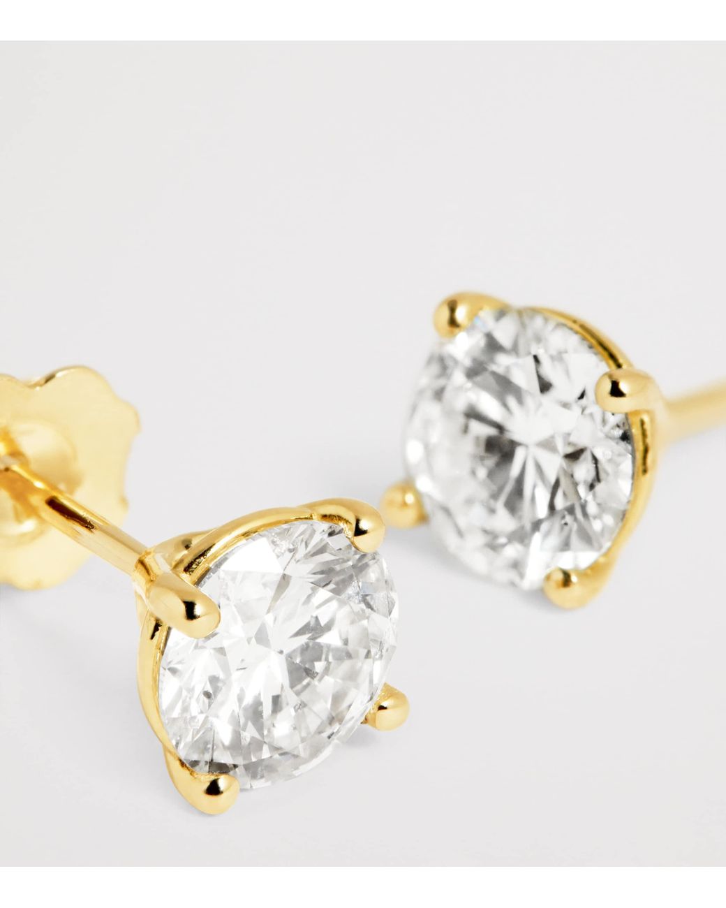 Harrods White And Diamond Stud Earrings