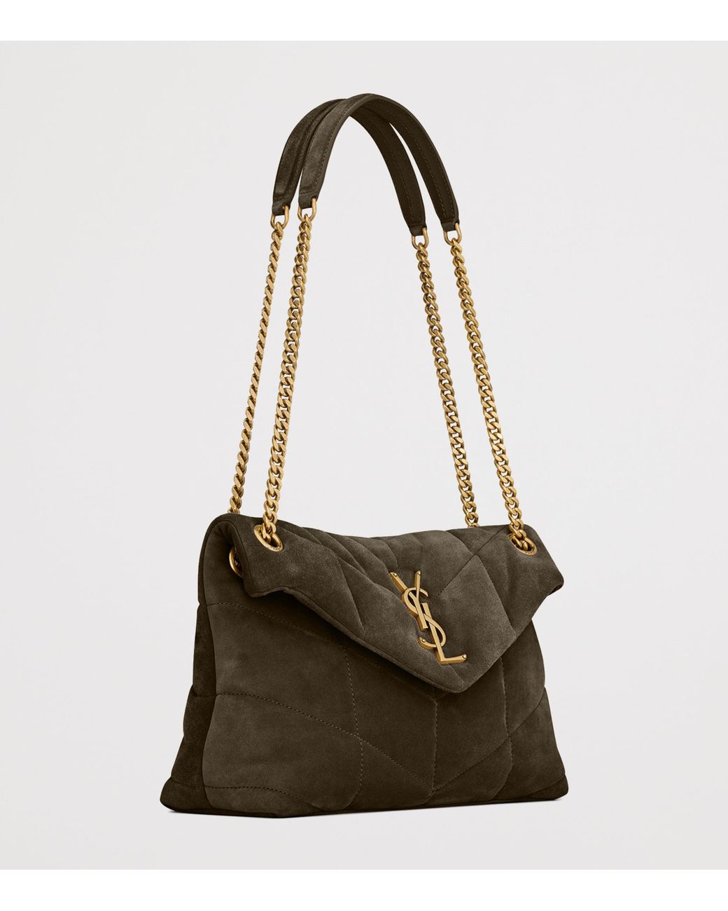 Saint Laurent Metallic Small Puffer Shoulder Bag