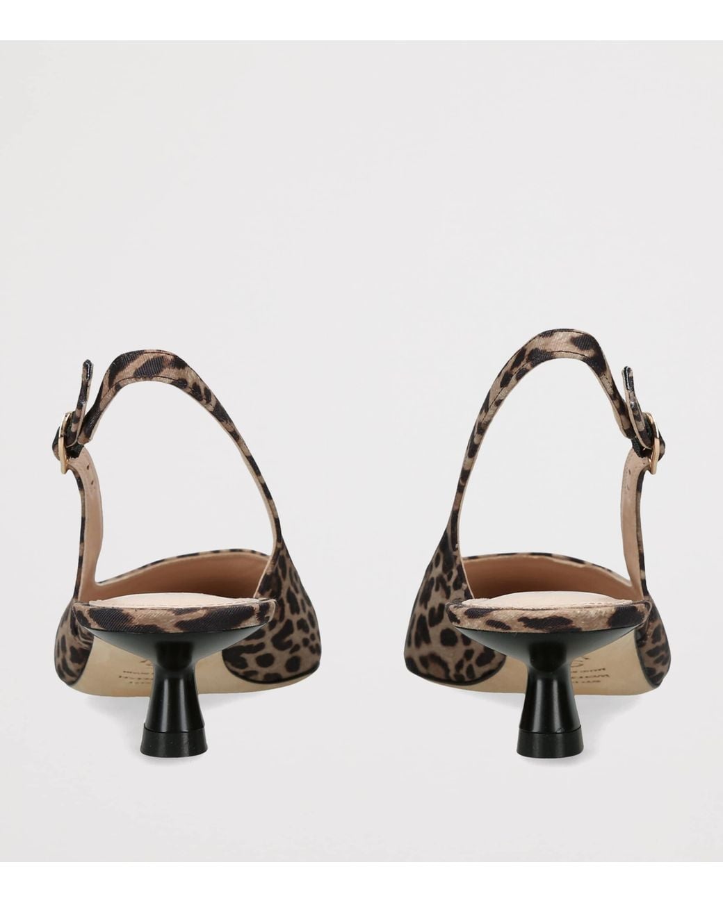 Stuart Weitzman Brown Leopard Stuart Sculpt Slingback Pumps 35