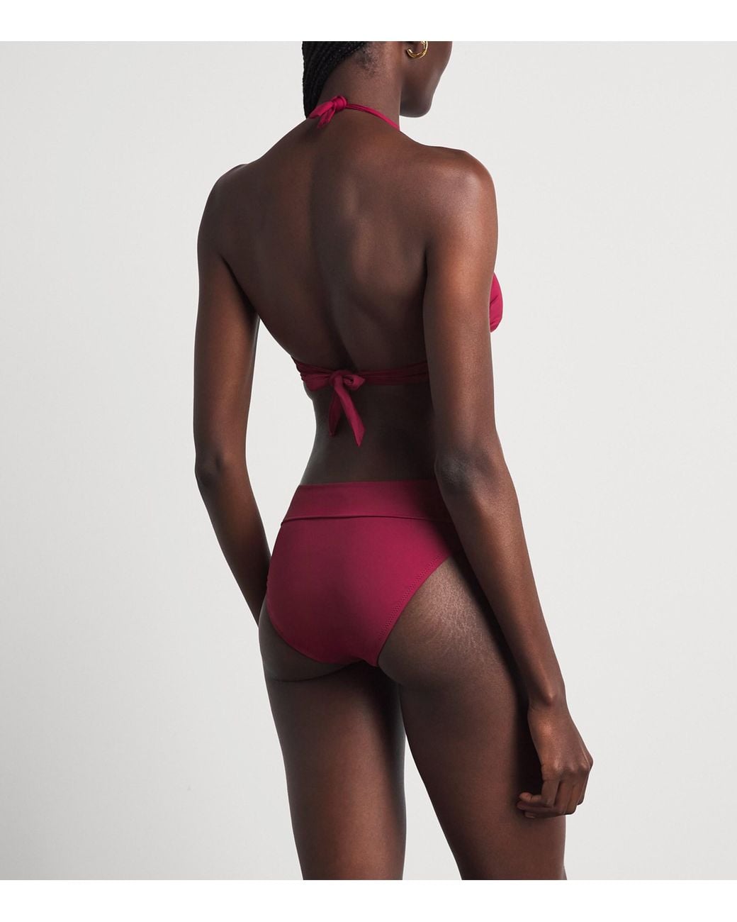 Melissa Odabash Red Halterneck Provence Bikini Top