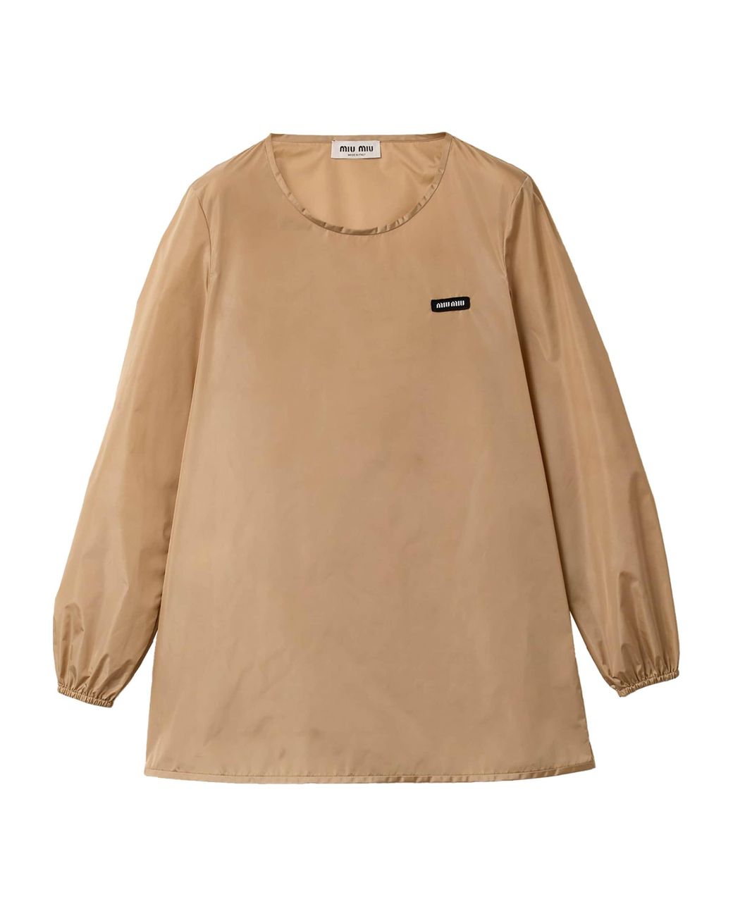 Miu Miu Natural Technical Fabric Mini Dress