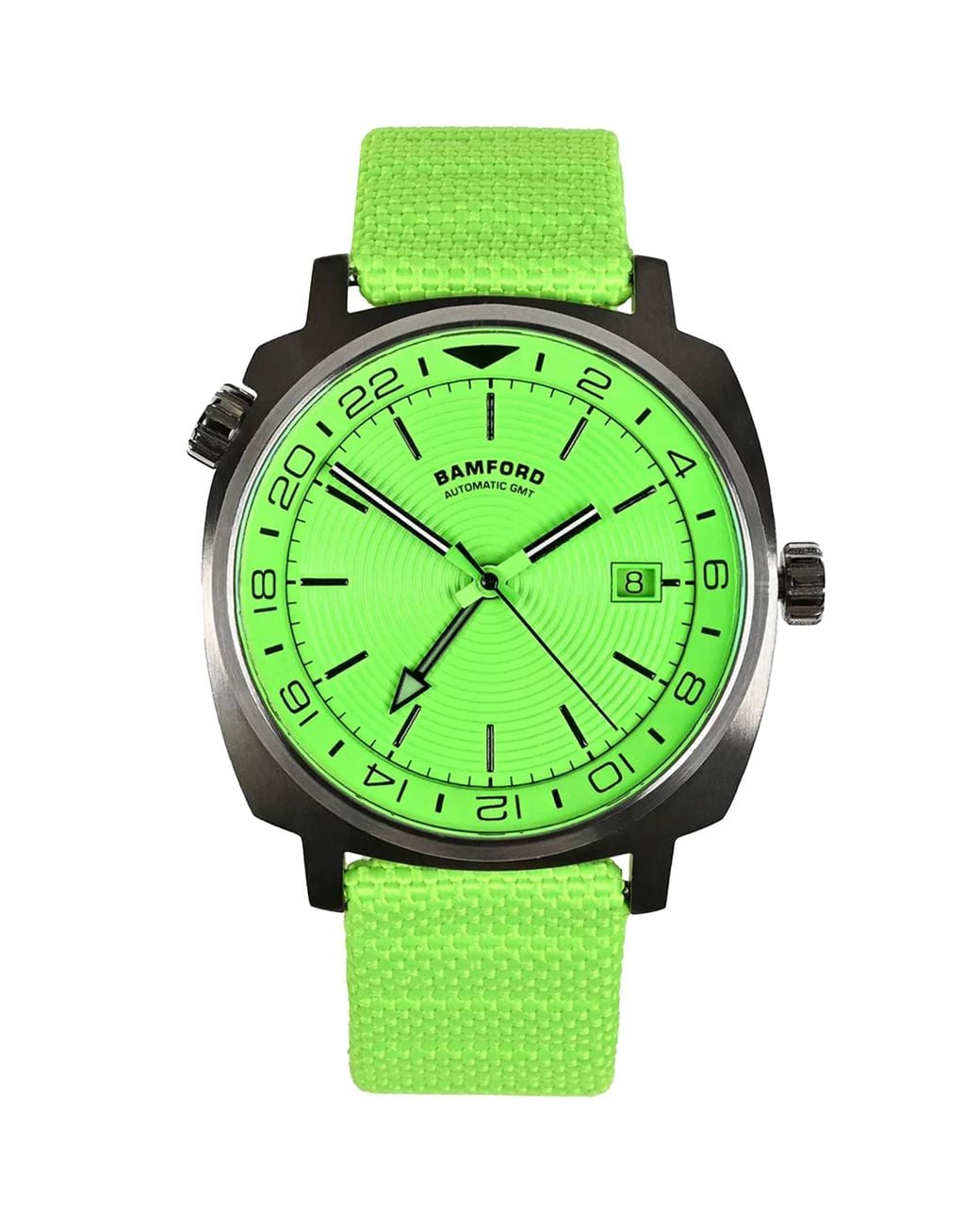 BAMFORD LONDON Green Stainless Steel Gmt Electric Watch