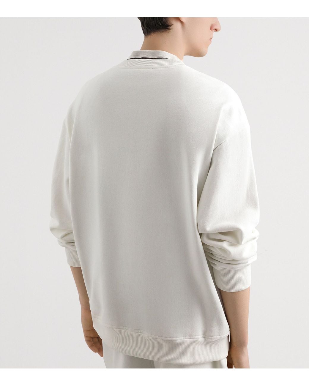 Dolce & Gabbana White Sweatshirt With Patch for men