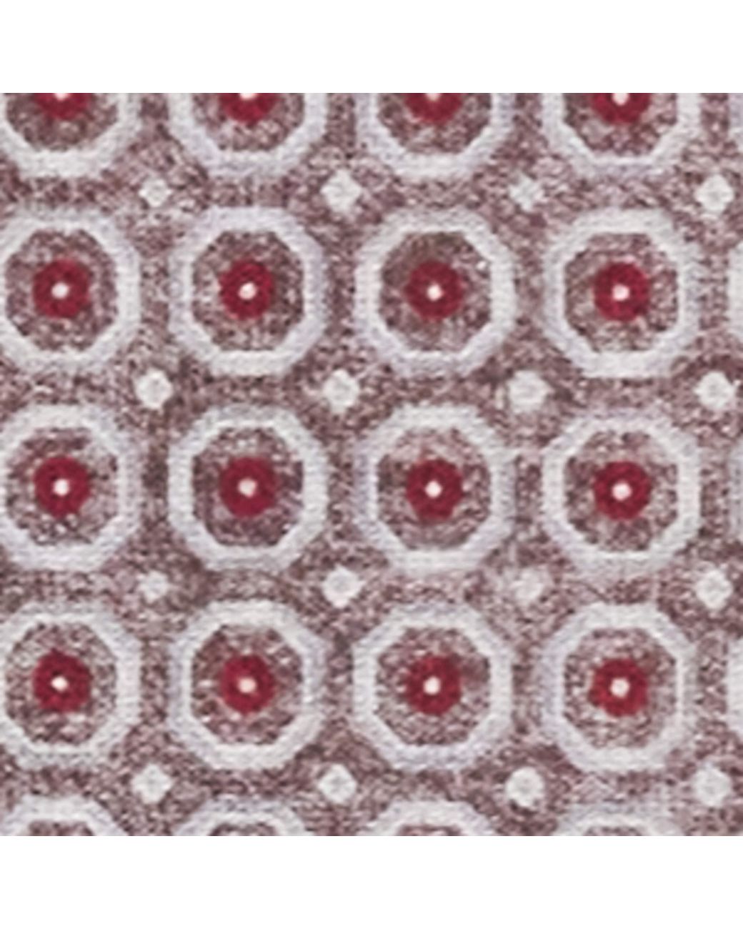 Eleventy Purple Cotton-Wool Geometric Pocket Square for men