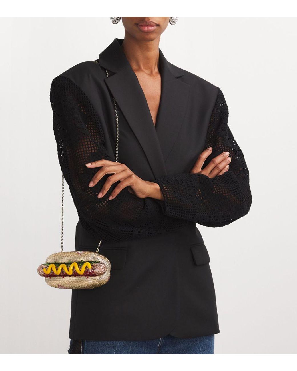 Judith leiber hot dog purse sale