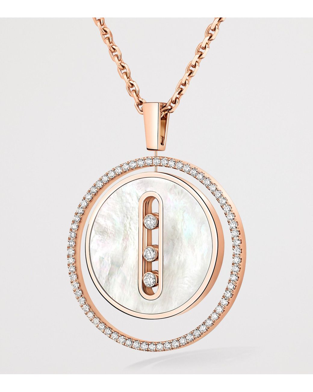 Messika Metallic Lucky Move, Diamond And Mother-Of-Pearl Necklace