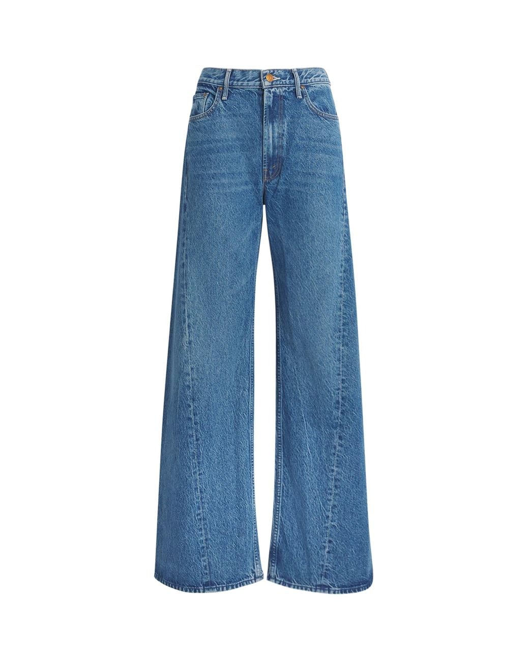Mother Blue Snacks! The Lemon Twist Curved Seam Jeans