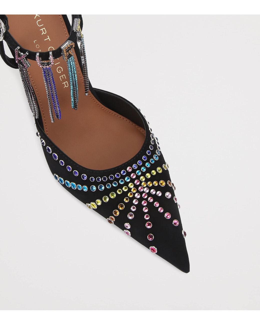 Kurt Geiger Blue Crystal-Embellished Heels