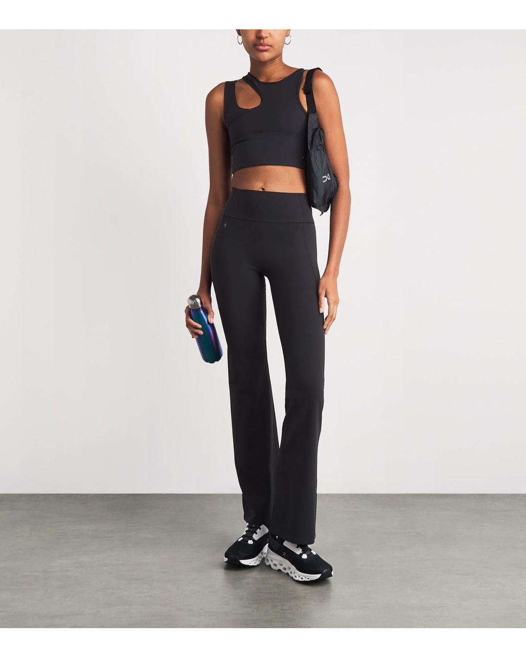 On Shoes Black Studio Asymmetric Crop Top