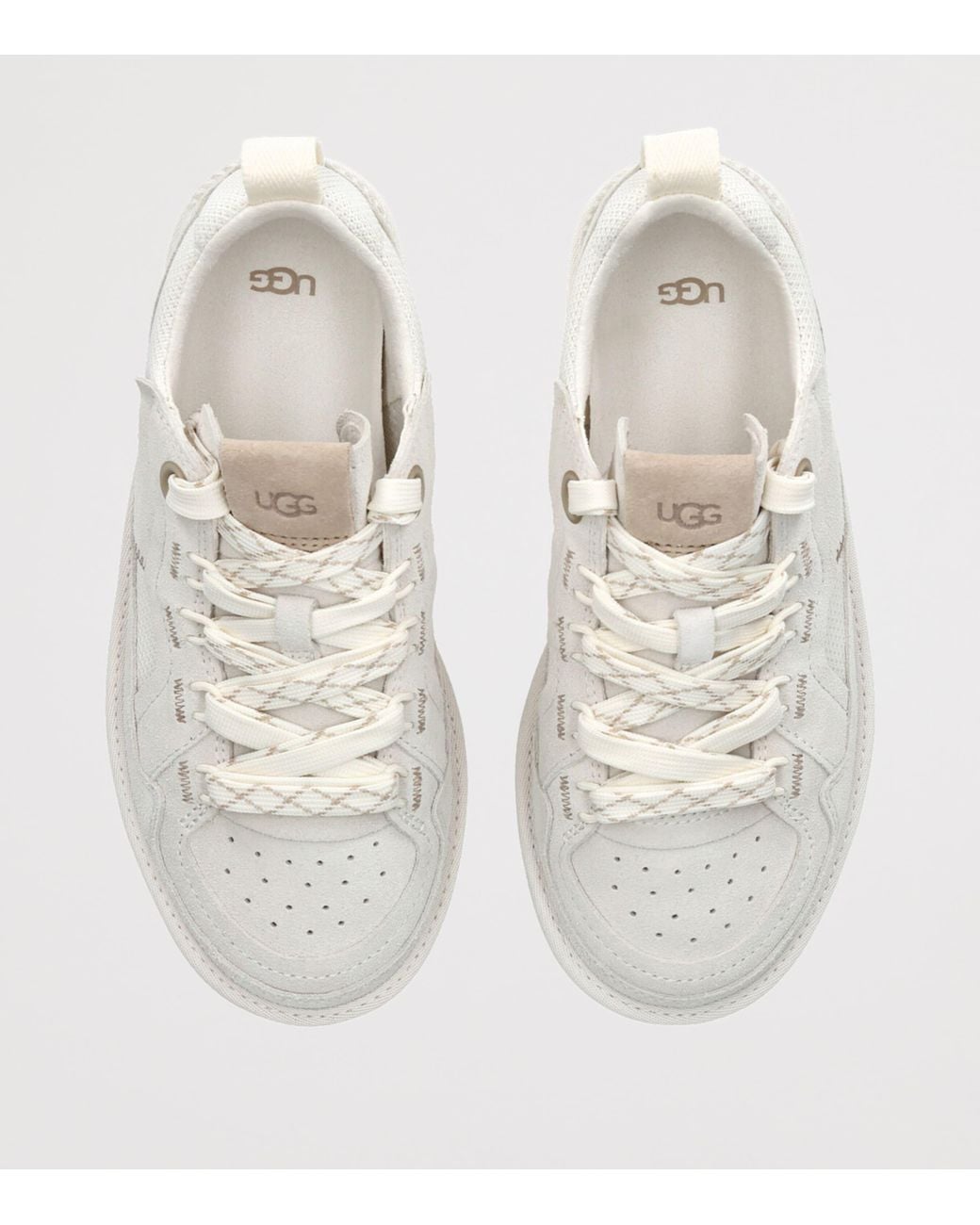 Ugg White Suede Minimel Sneakers