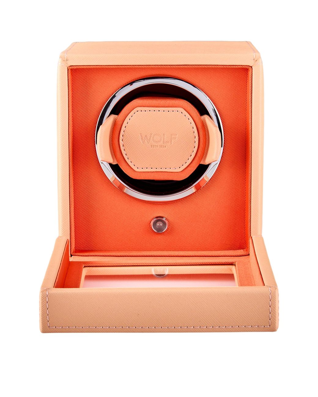 Wolf Orange Cub Watch Winder With Cover