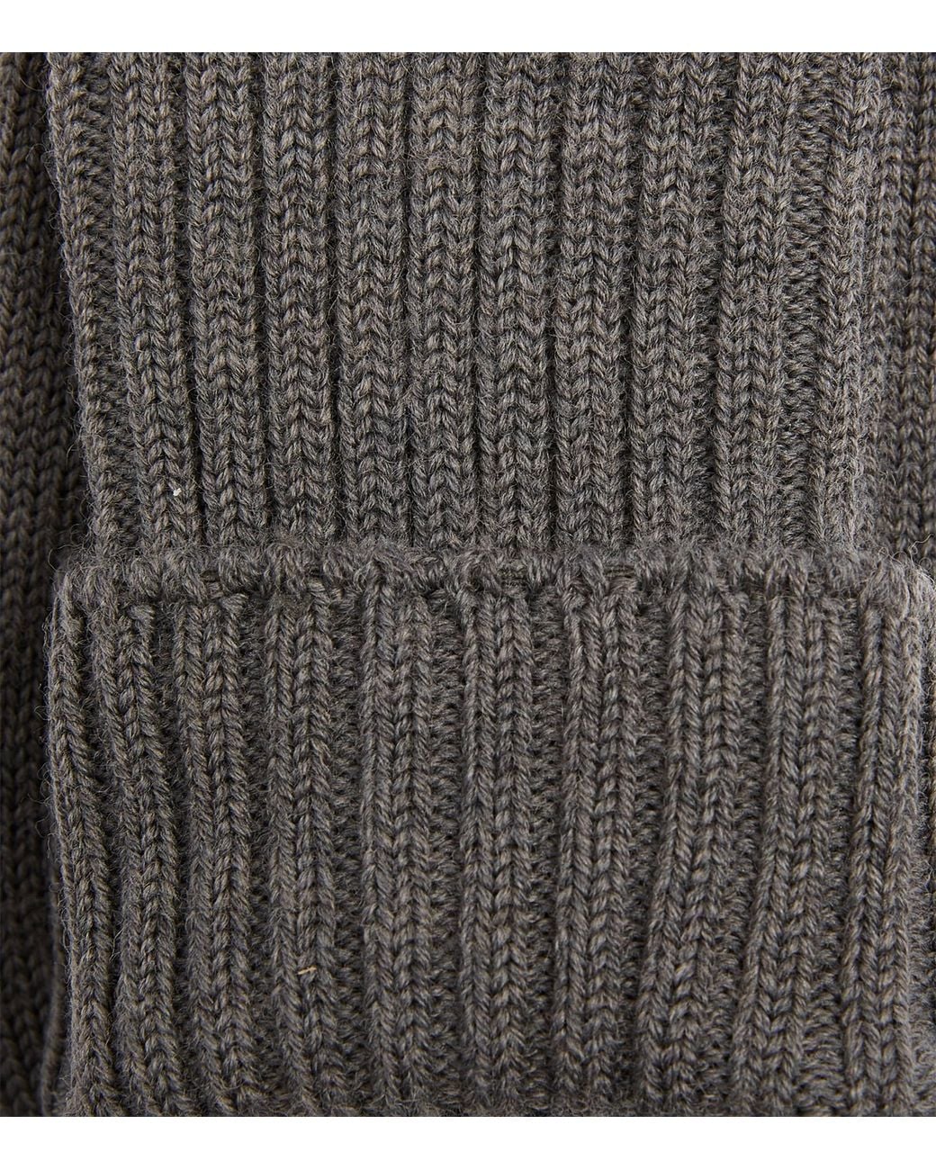Falke Gray Striggings Ribbed Socks