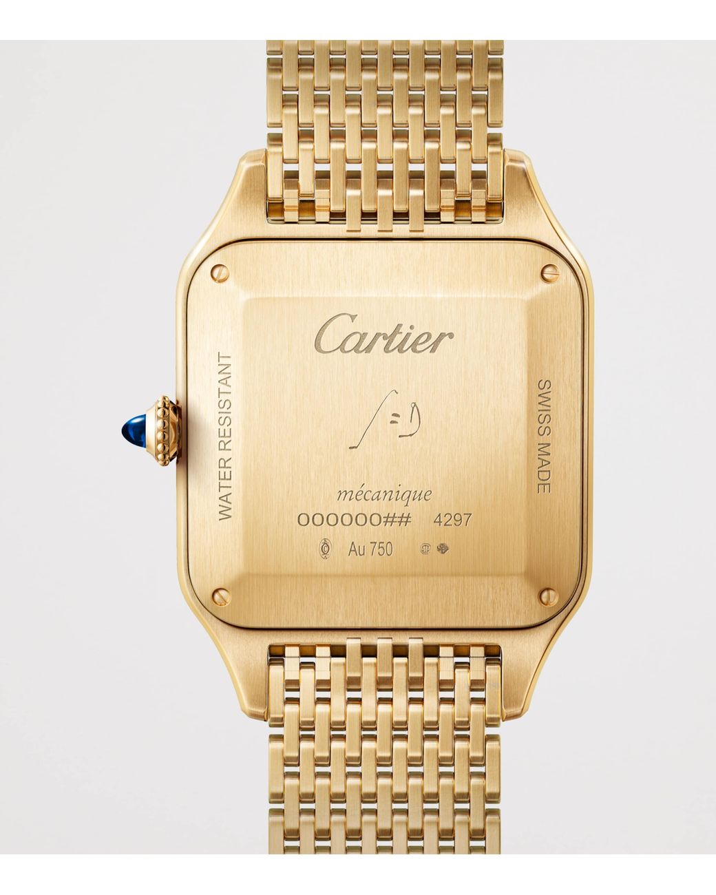 Cartier Metallic Large Santos-Dumont Watch