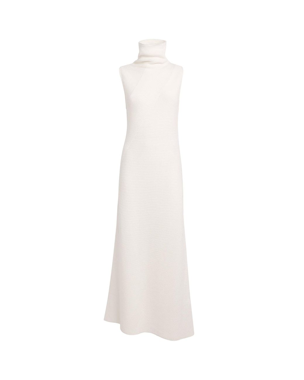 RETORI White Cashmere Sleeveless Maxi Dress