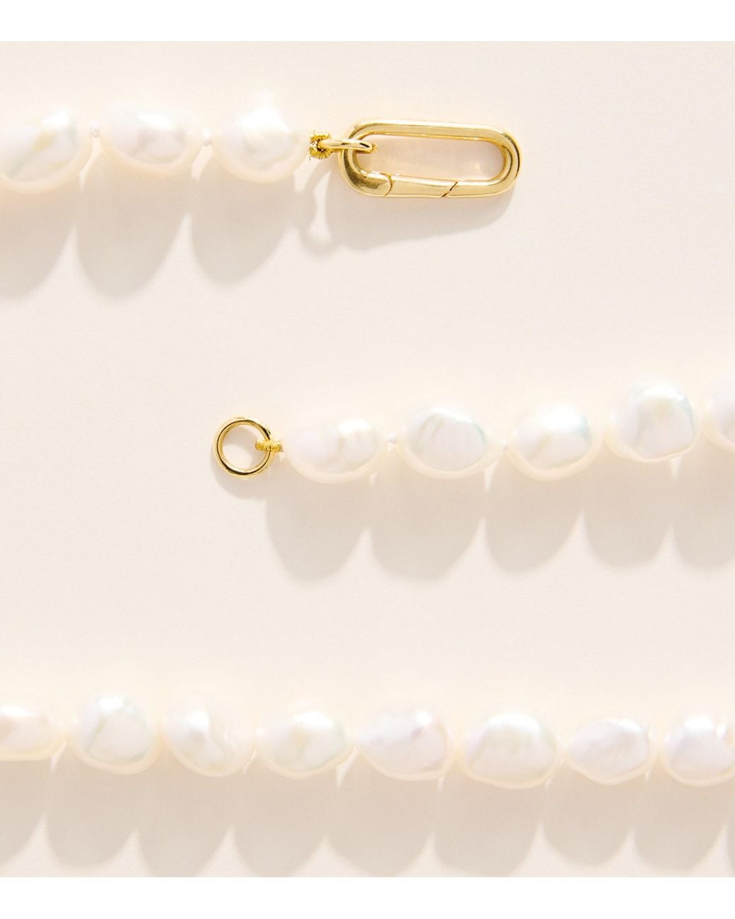 Rosa De La Cruz Natural Baroque Freshwater Pearl Choker