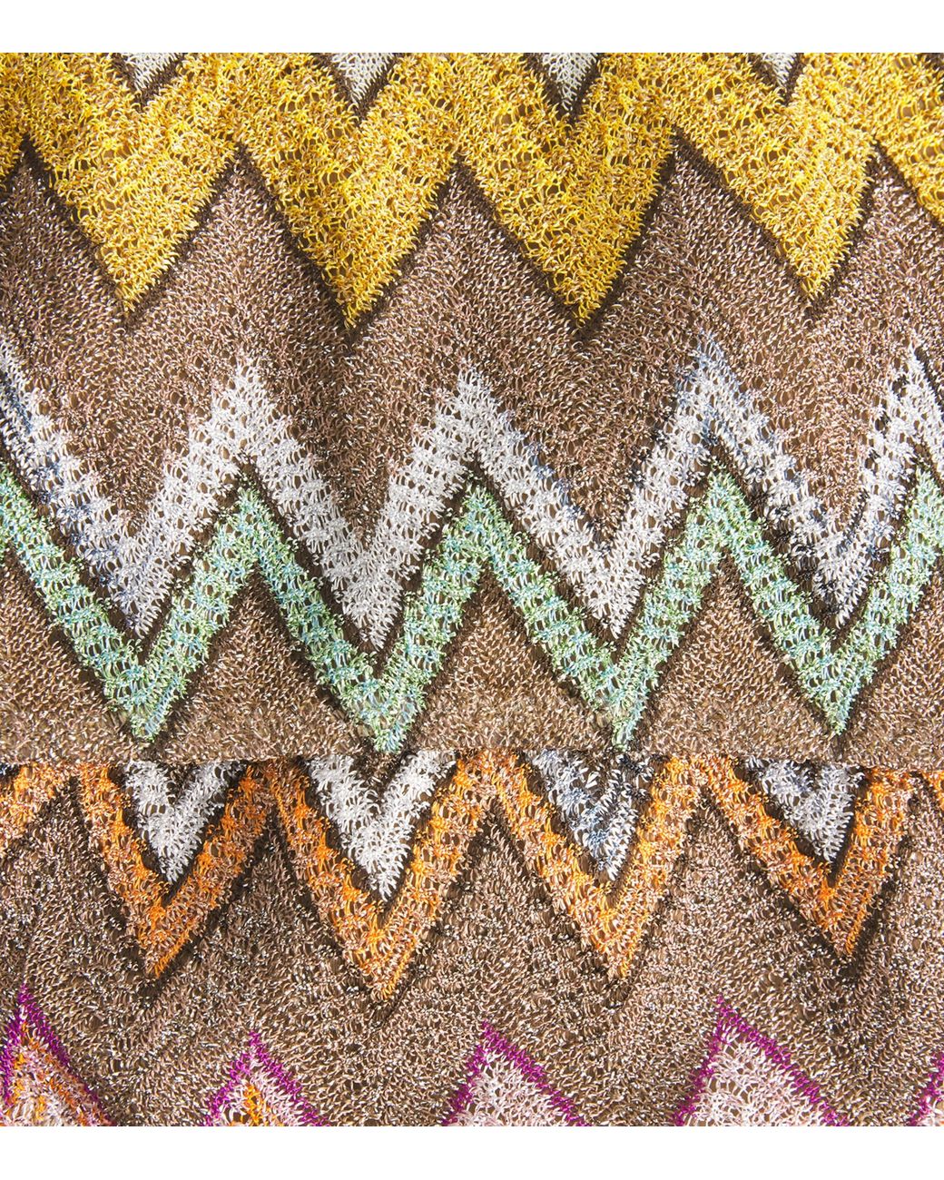 Missoni White Zigzag One-Shoulder Bikini