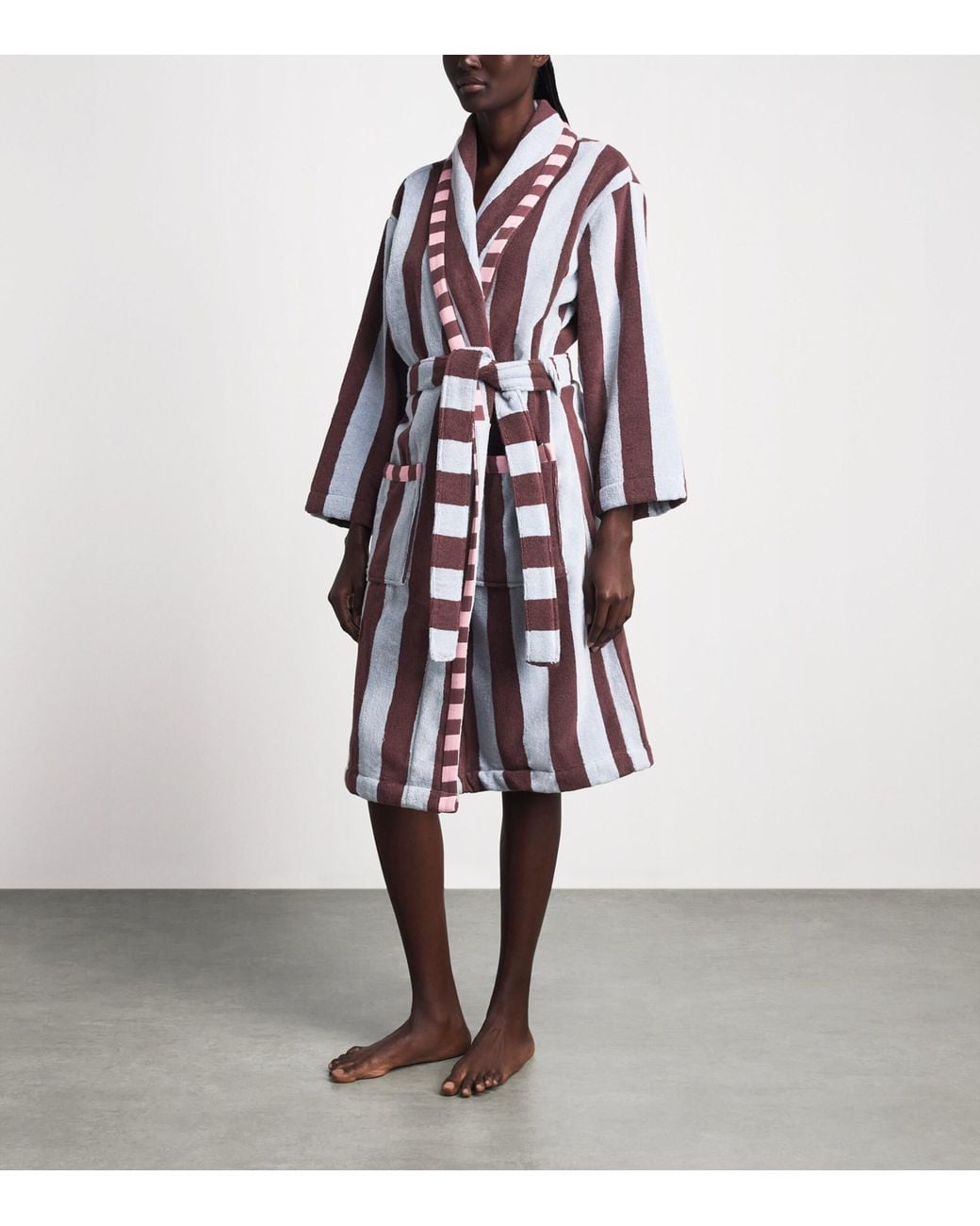 TBCo Purple Terry Cotton Bath Robe