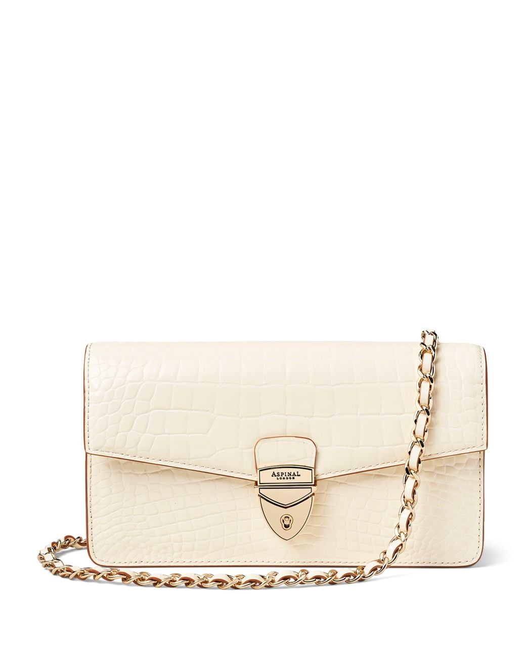 Aspinal Natural Mayfair 2 Clutch Bag