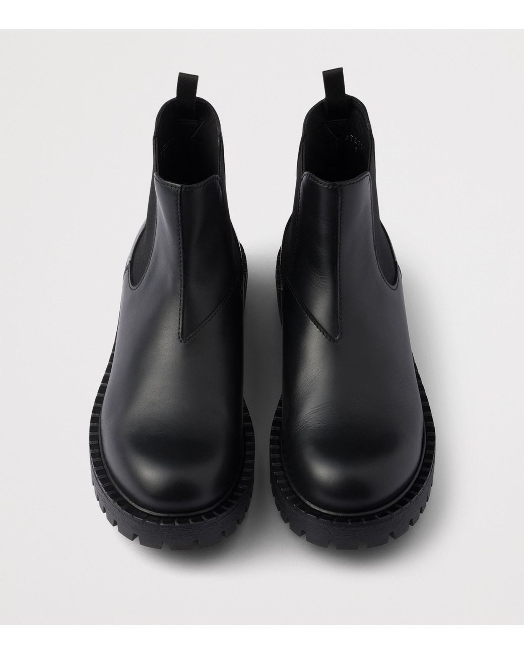 Prada Black Calfskin Chelsea Boots for men