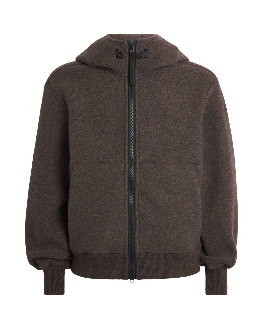 Canada Goose Gray Wool-Blend Fleece Chilliwack Bomber Jacket for men
