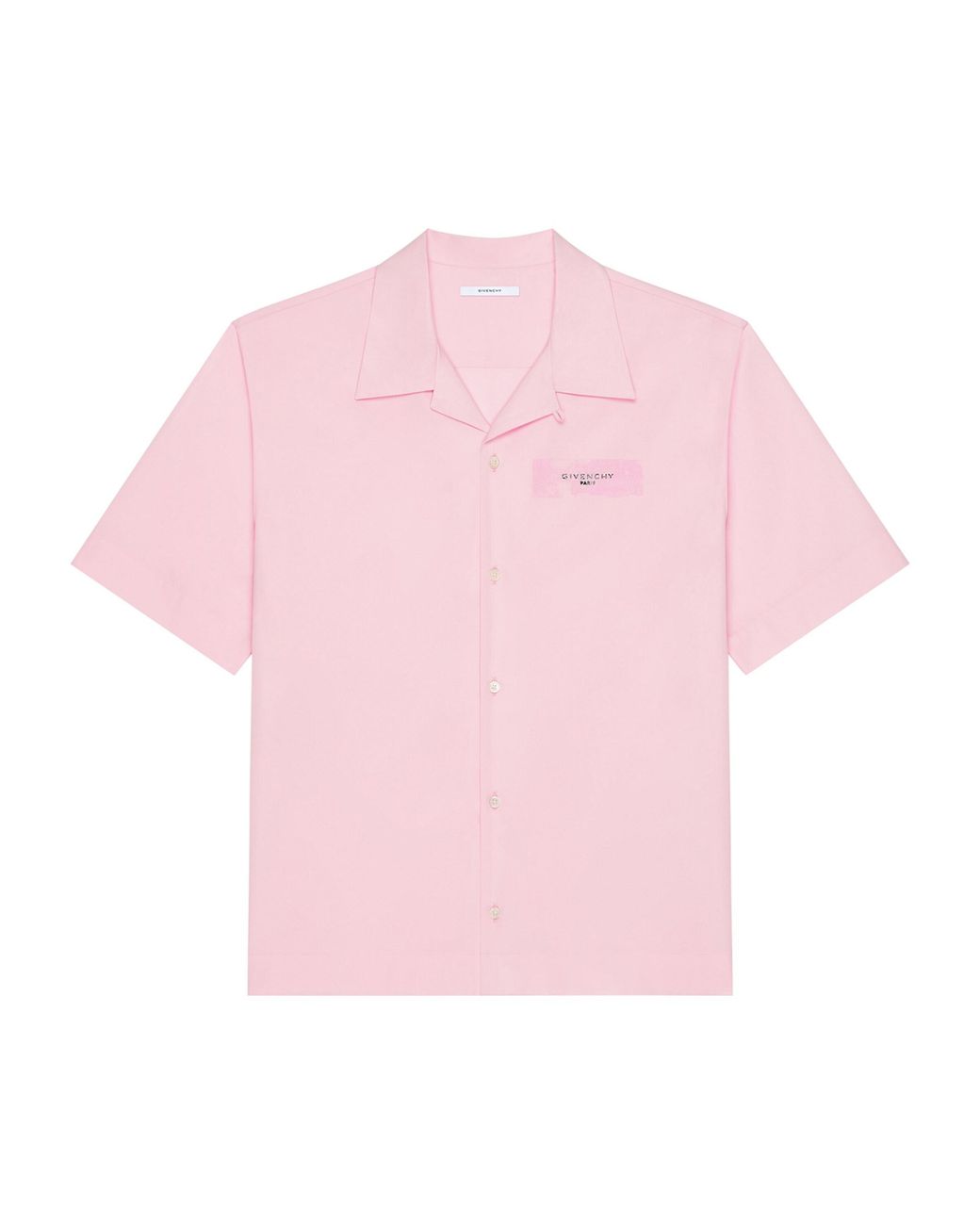 Givenchy Pink Cotton Poplin Logo Shirt for men