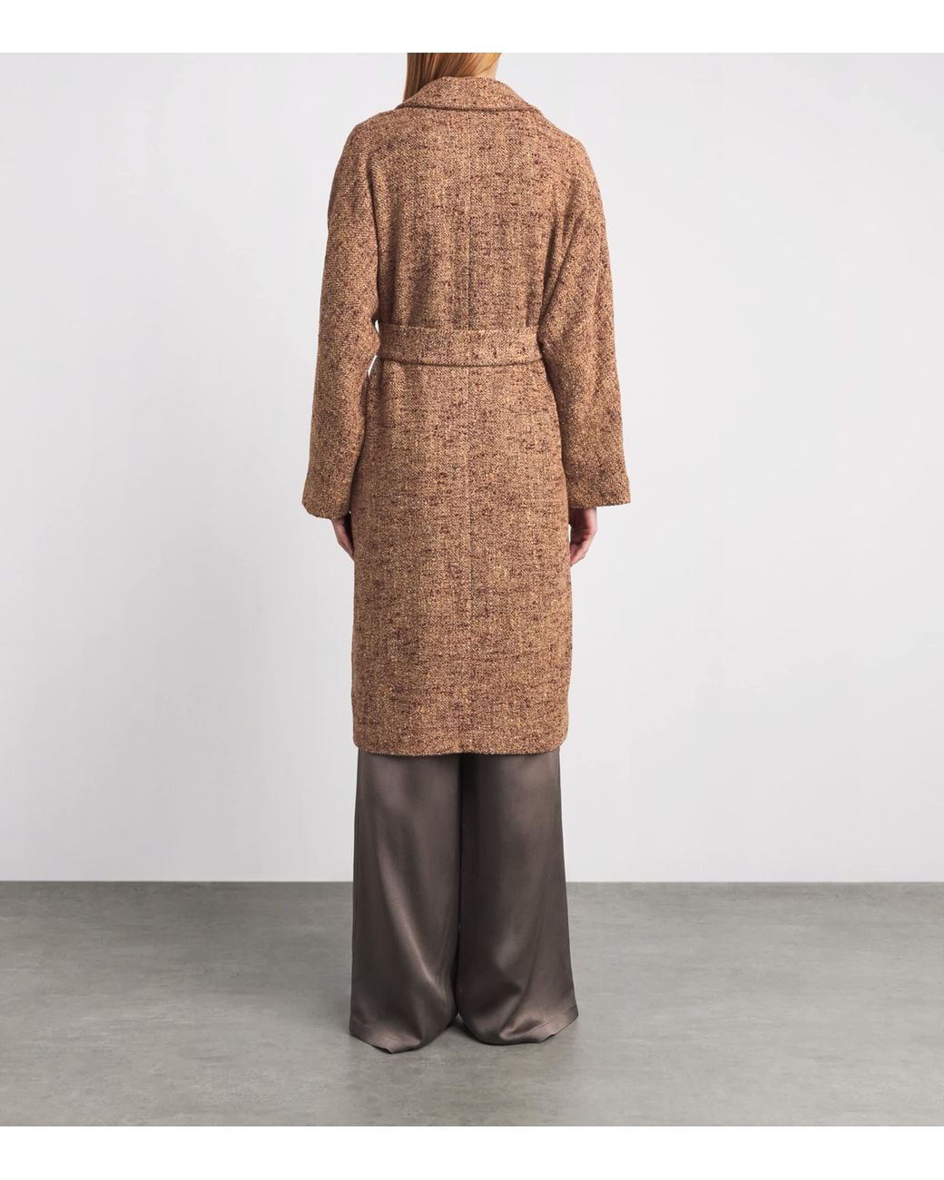Kiton Brown Wool-Alpaca Single-Breasted Coat