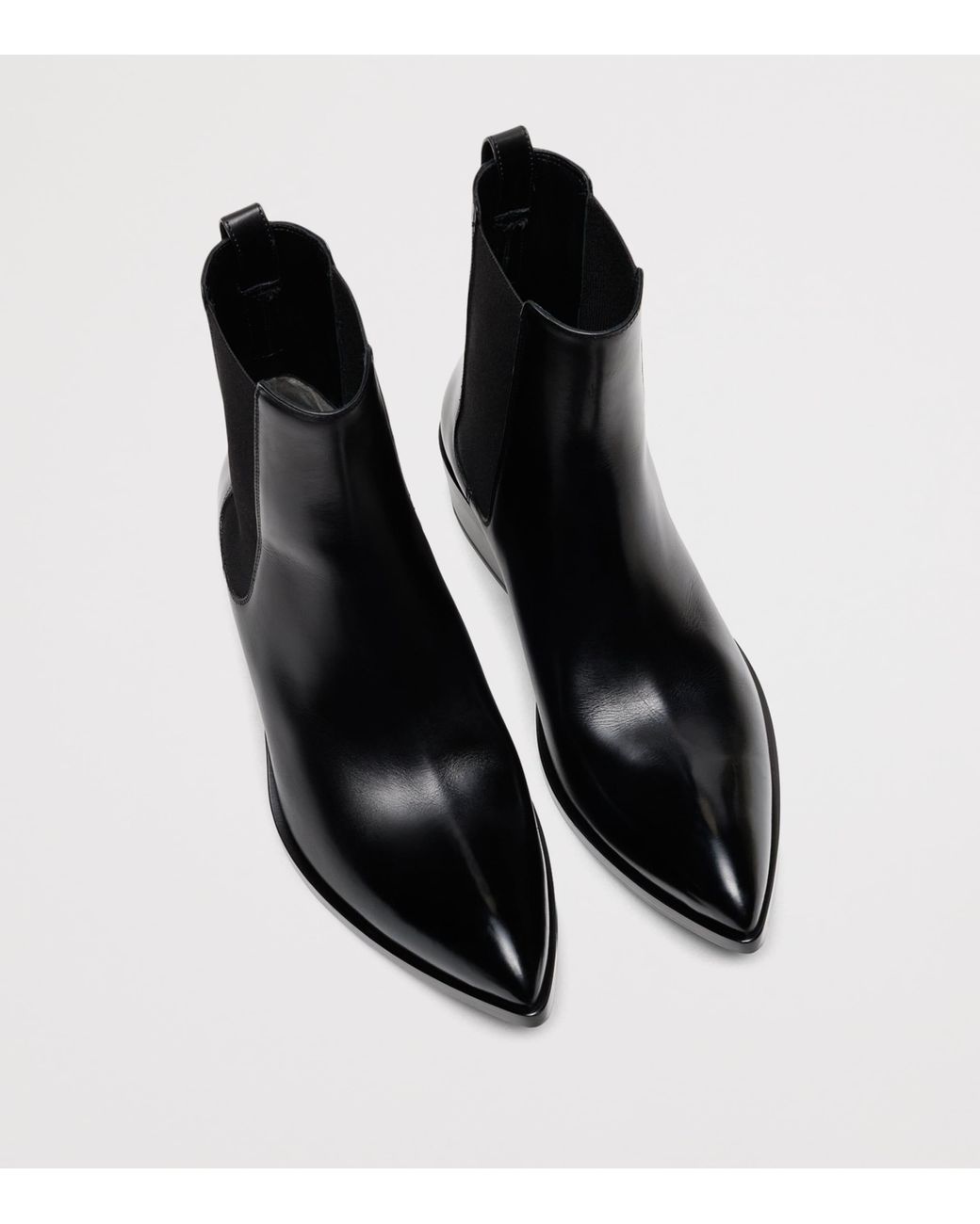 Tom Ford Black Leather Formal Chelsea Boots for men