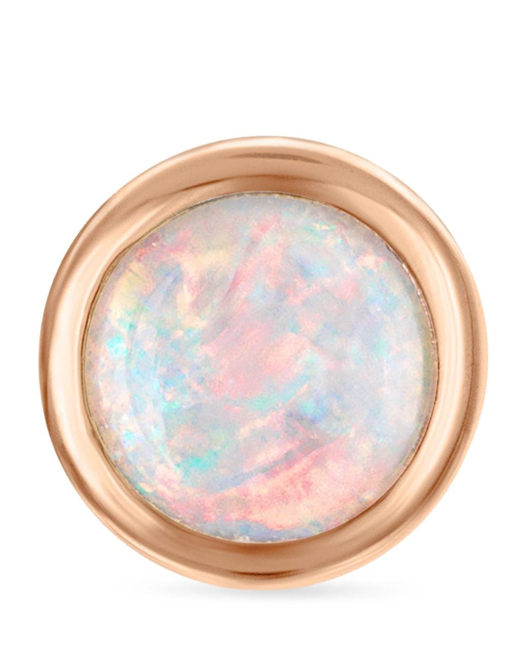 Maria Tash Pink Opal Threaded Stud Earring