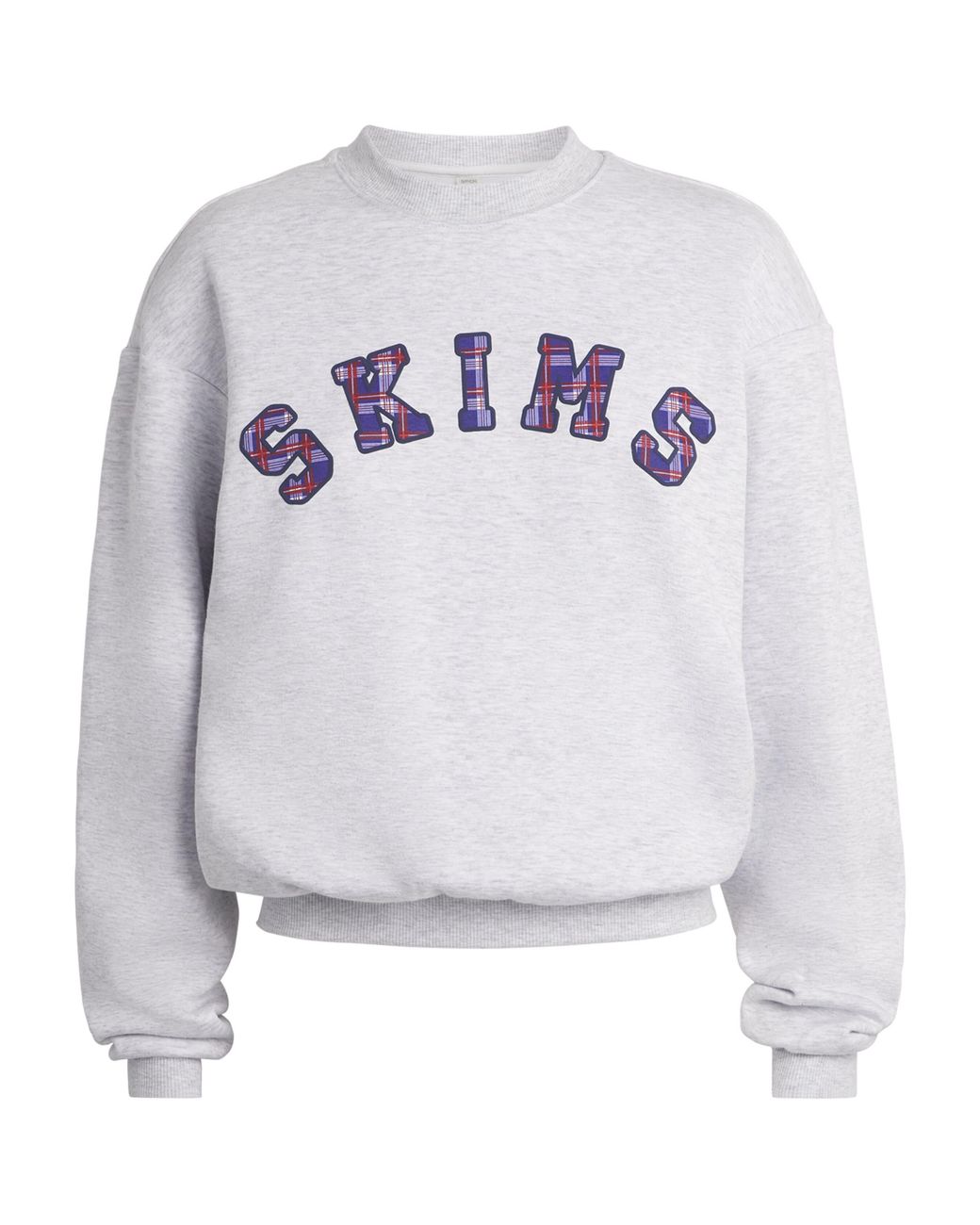 Skims White Cotton-Blend Logo Sweatshirt