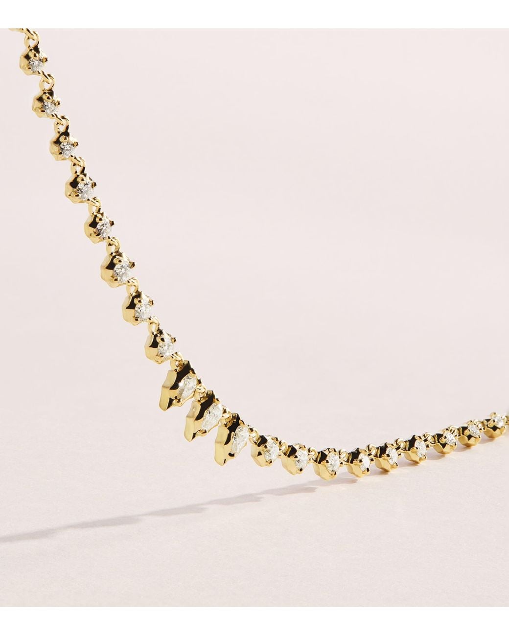 Jade Trau Natural And Diamond Small Envoy Riviera Necklace