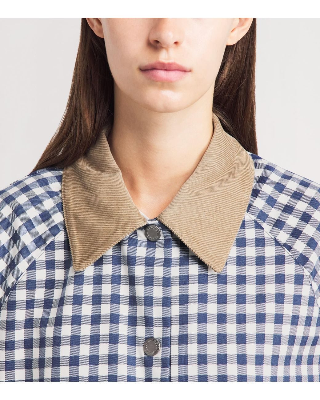Barbour Blue Gingham Ovingham Jacket