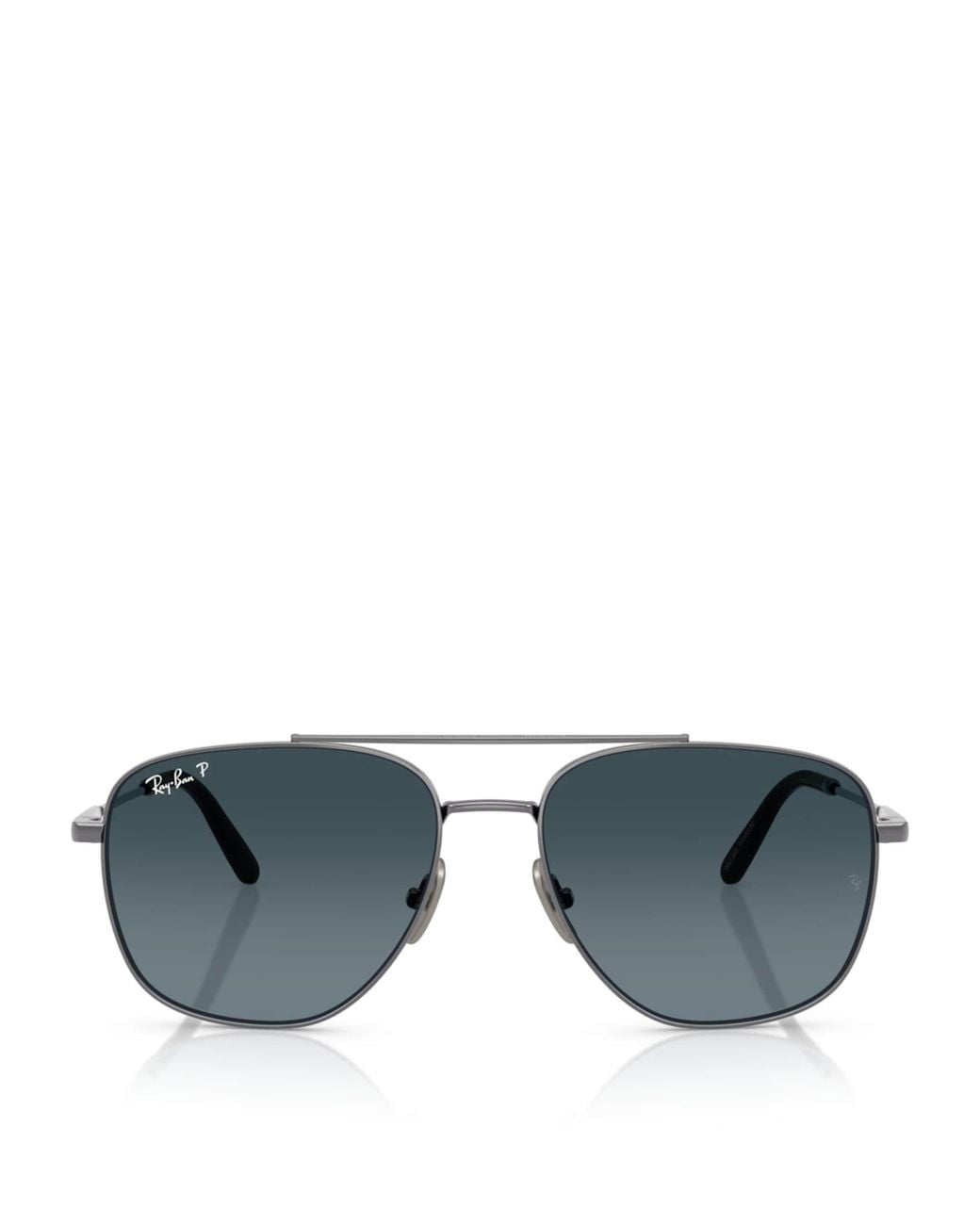 Ray-Ban Gray Titanium William Square Sunglasses
