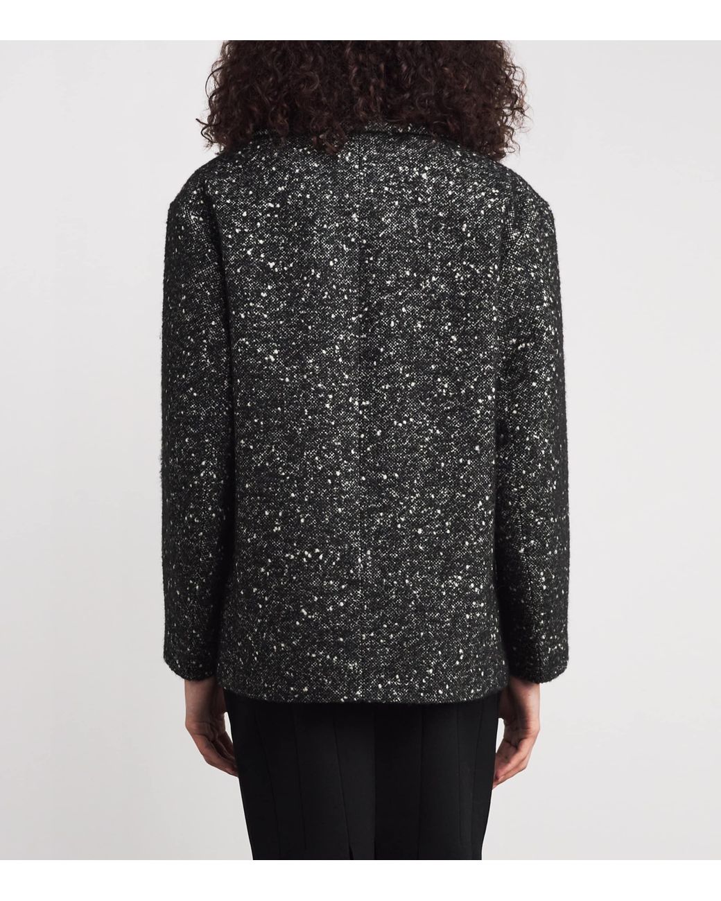 Joseph Black Wool Tweed Donegal Agar Coat
