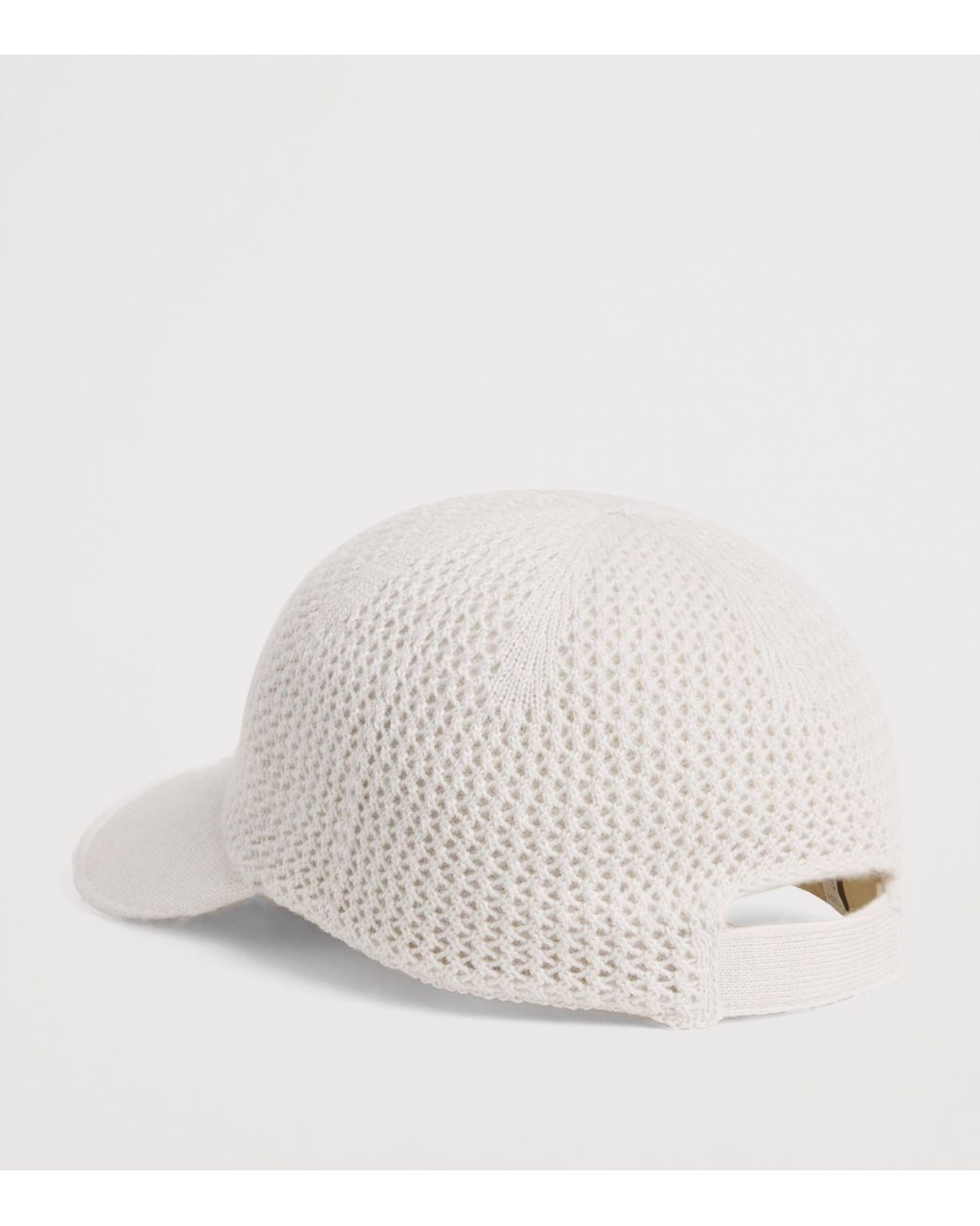 Eleventy White Cashmere Capello Baseball Cap for men