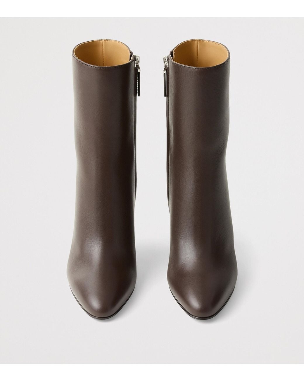 Ralph Lauren Brown Leather Bernice Ankle Boots 95