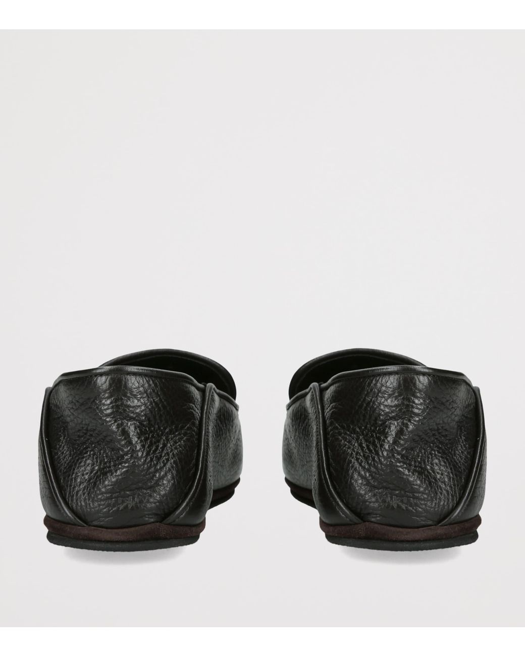 John Lobb Black Leather Kingston Ii Slippers for men