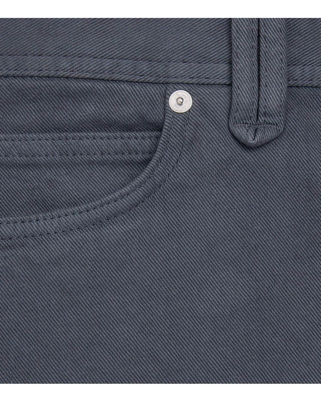 Brioni Blue Organic Cotton Meribel Trousers for men