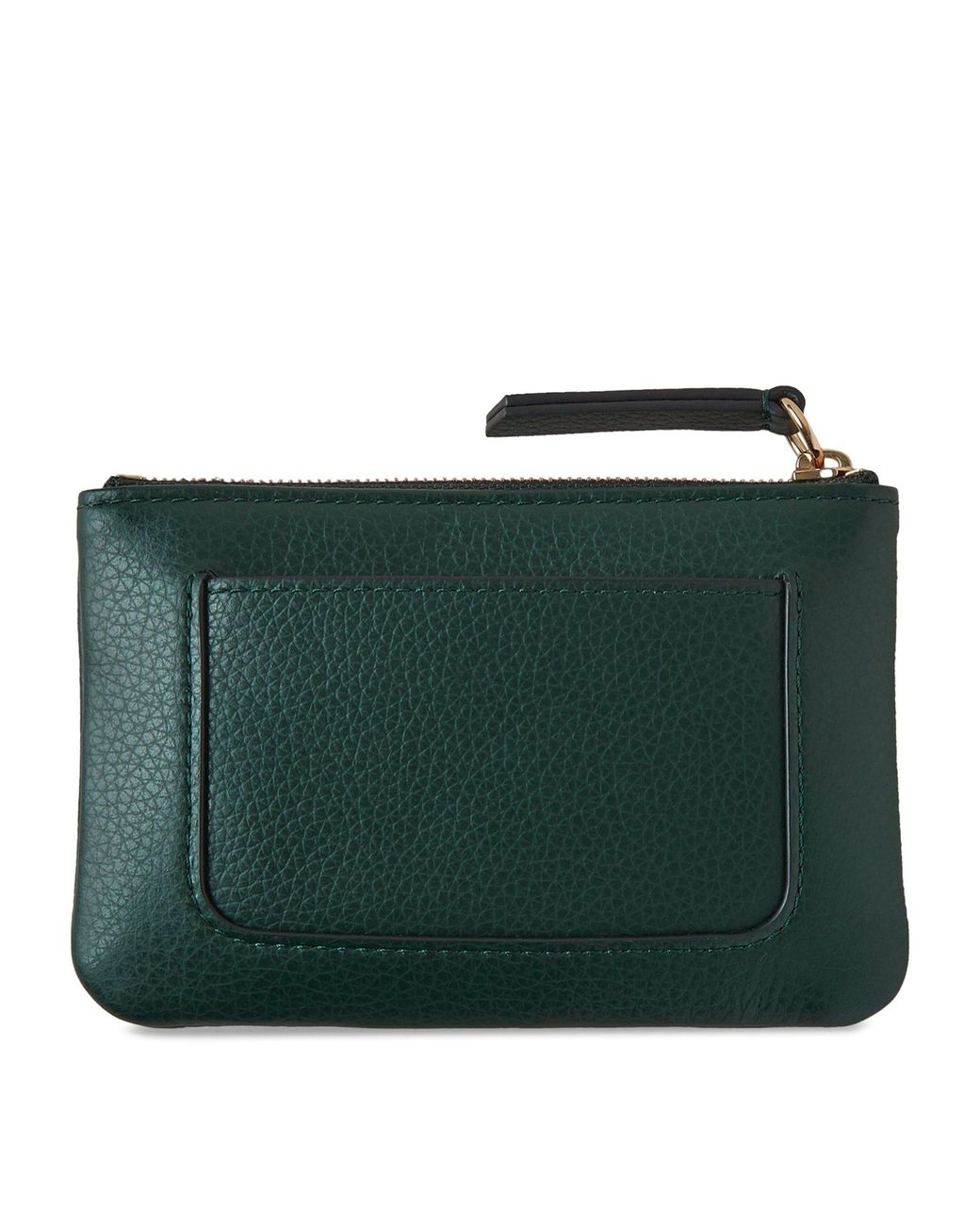 Mulberry Green Plaque Small Zip Coin Pouch