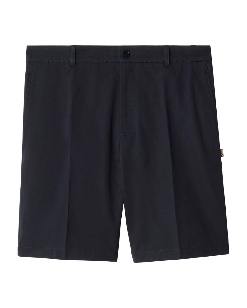 Burberry Blue Cotton Ekd Slim Shorts for men