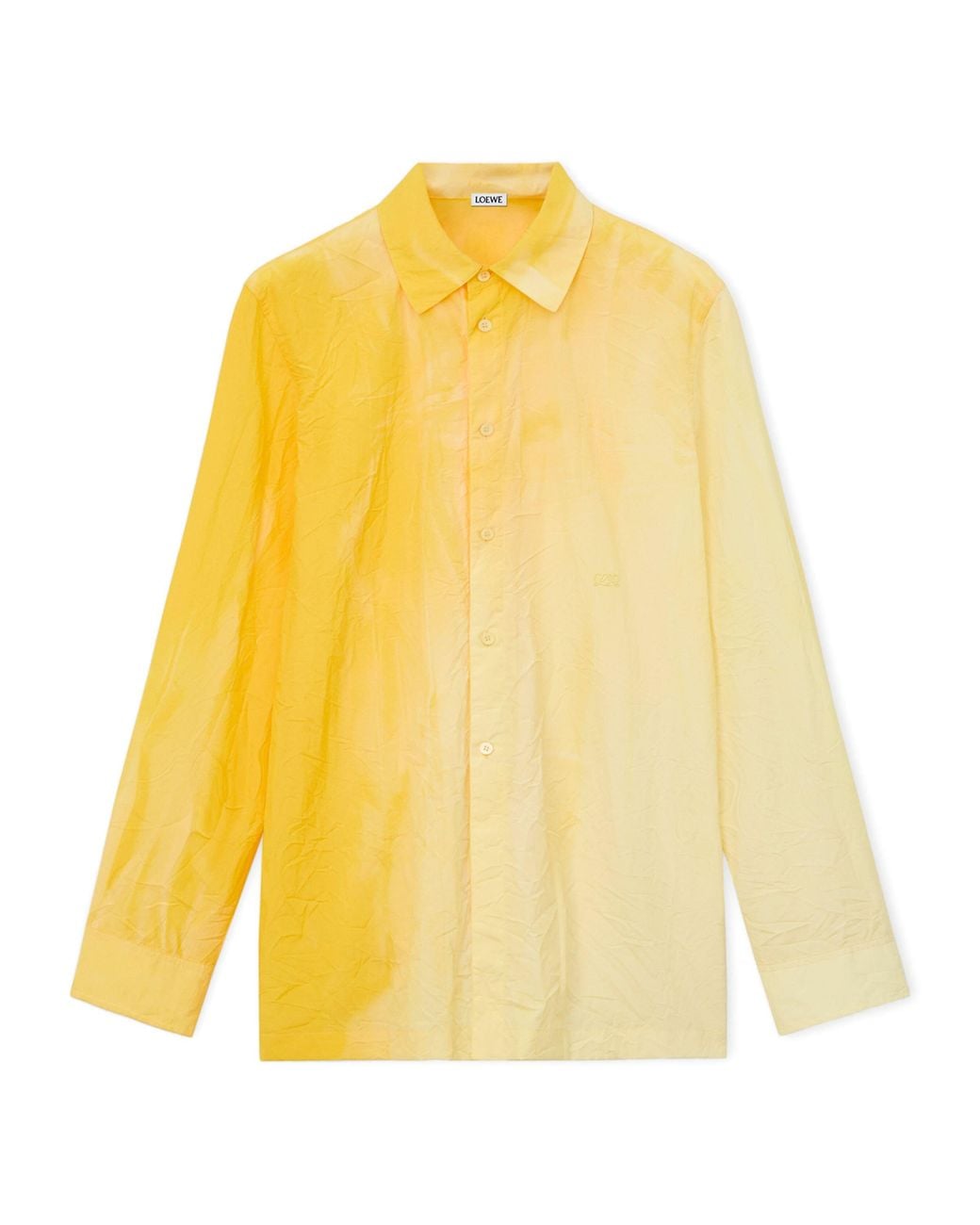 Loewe Yellow Cotton-Blend Dyed Shirt