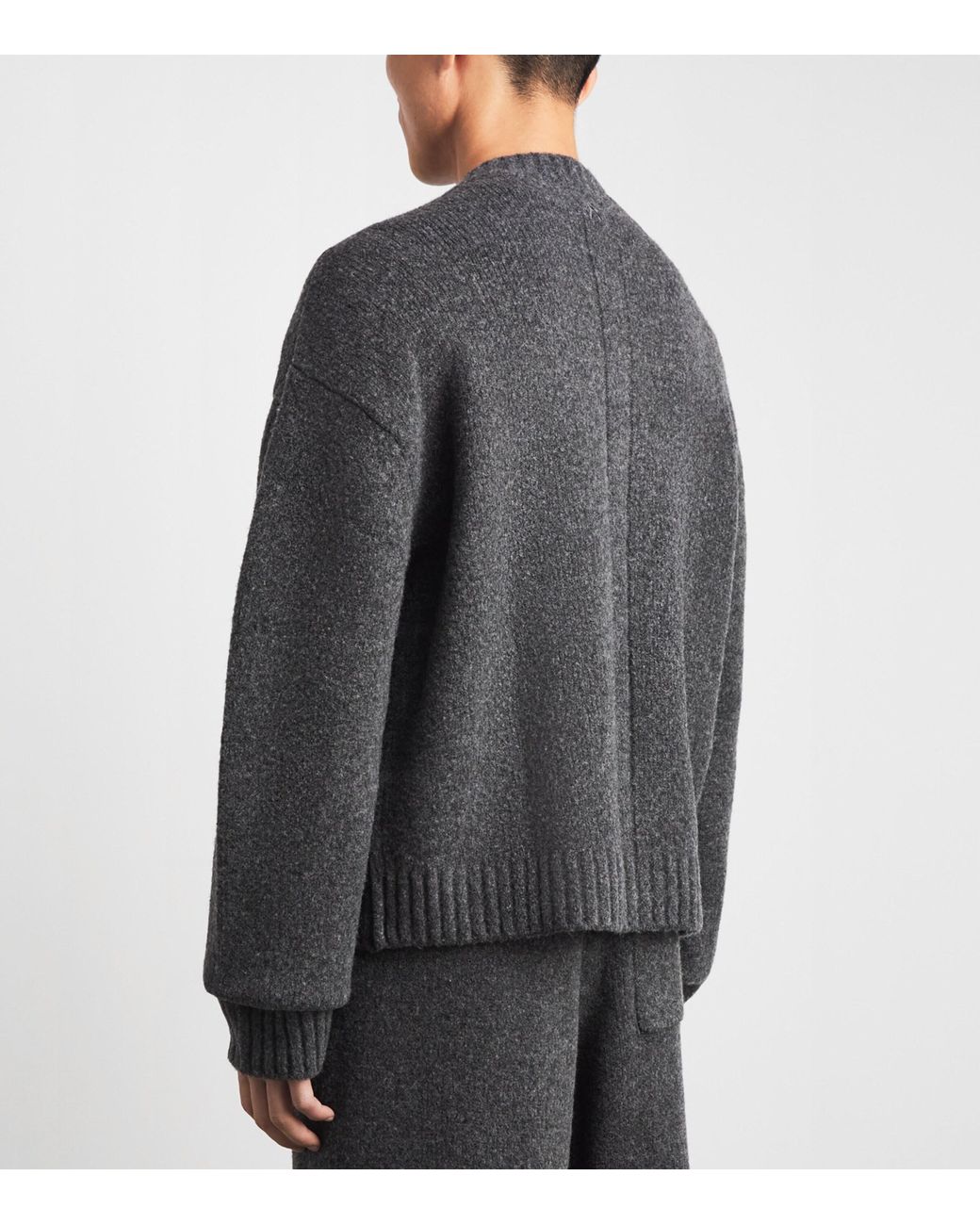 Represent Gray Wool-Blend Ramone Sweater for men