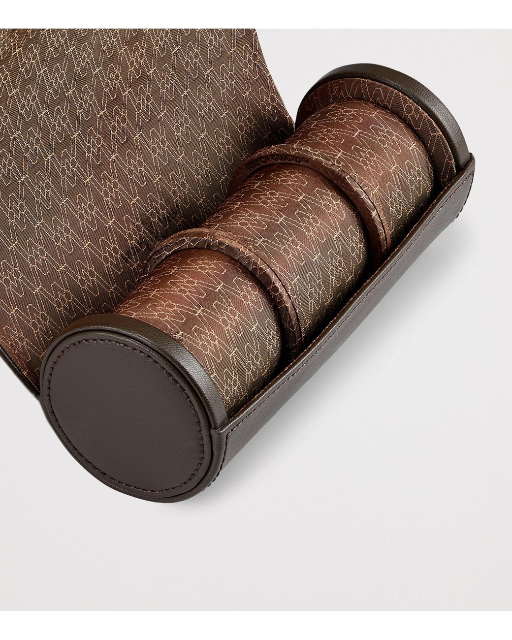 Wolf Brown Vegan Earth Triple Watch Roll