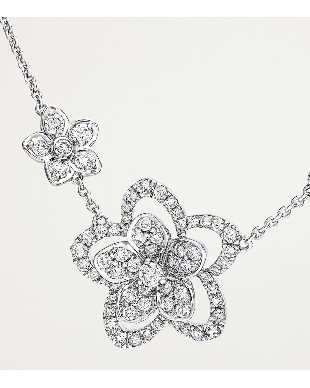 Graff Metallic And Diamond Wild Flower Necklace